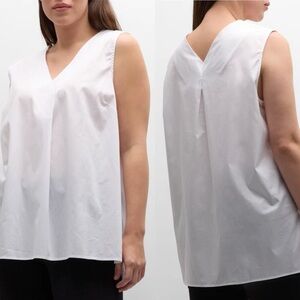 NEW Harshman White Aria Blouse Tank Top 1x $189 retail